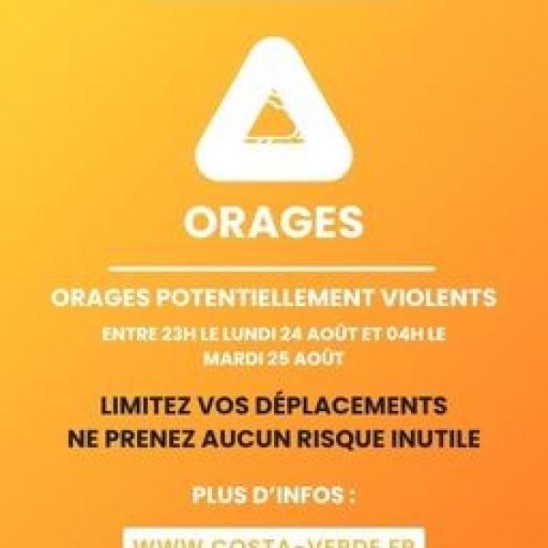 Vigilance Orange - Orages