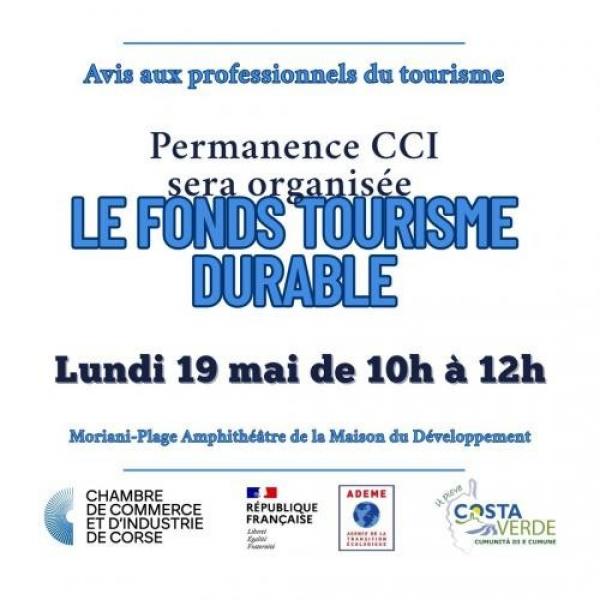 Permanence sur le fonds Tourisme Durable dédiée aux professionnels du tourisme